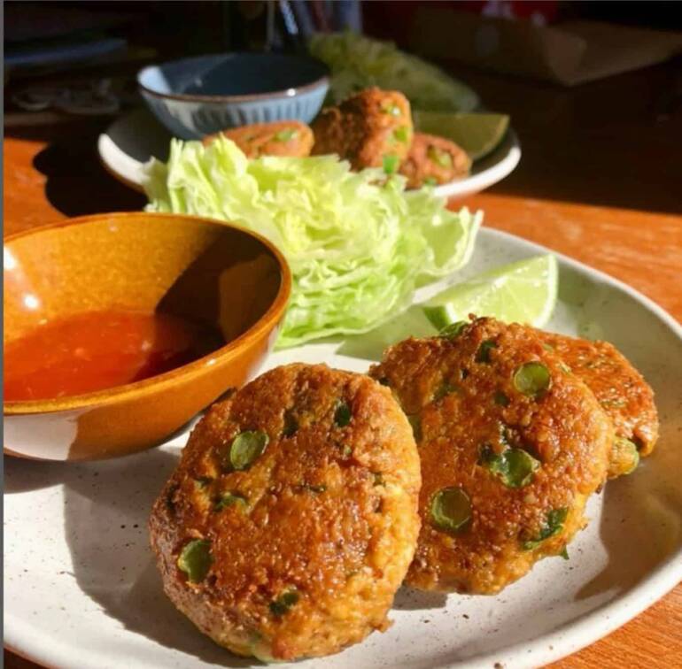 Lions Mane Thai Fish Cakes