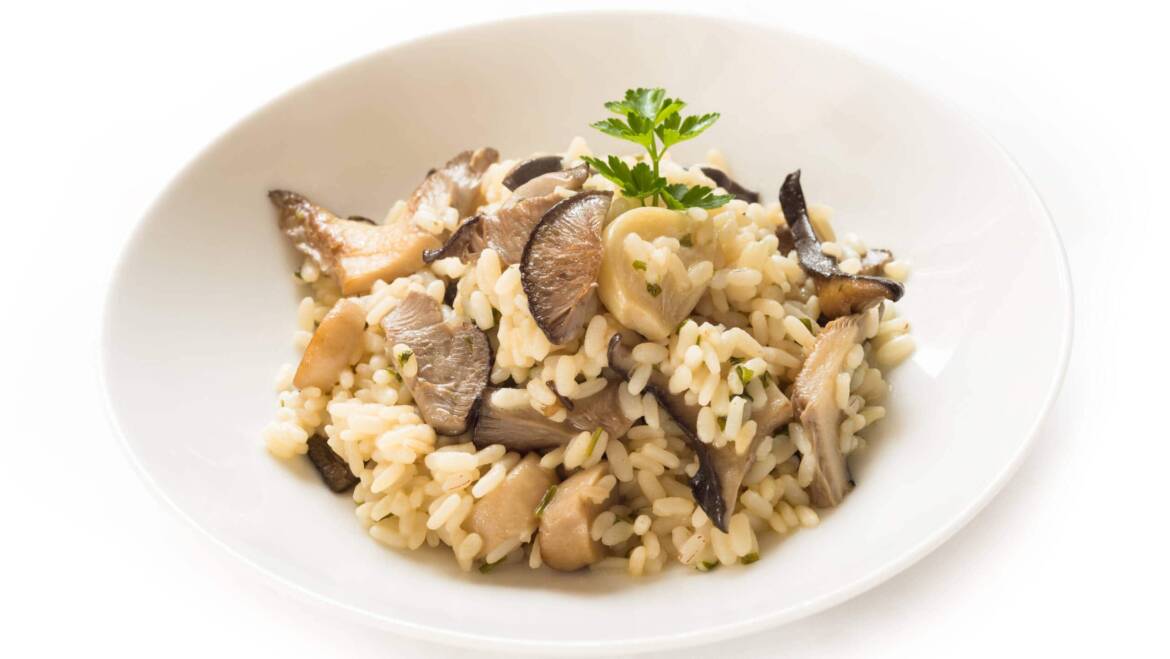 Low FODMAP Oyster Mushroom Risotto Recipe