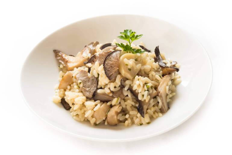 Low FODMAP Oyster Mushroom Risotto Recipe